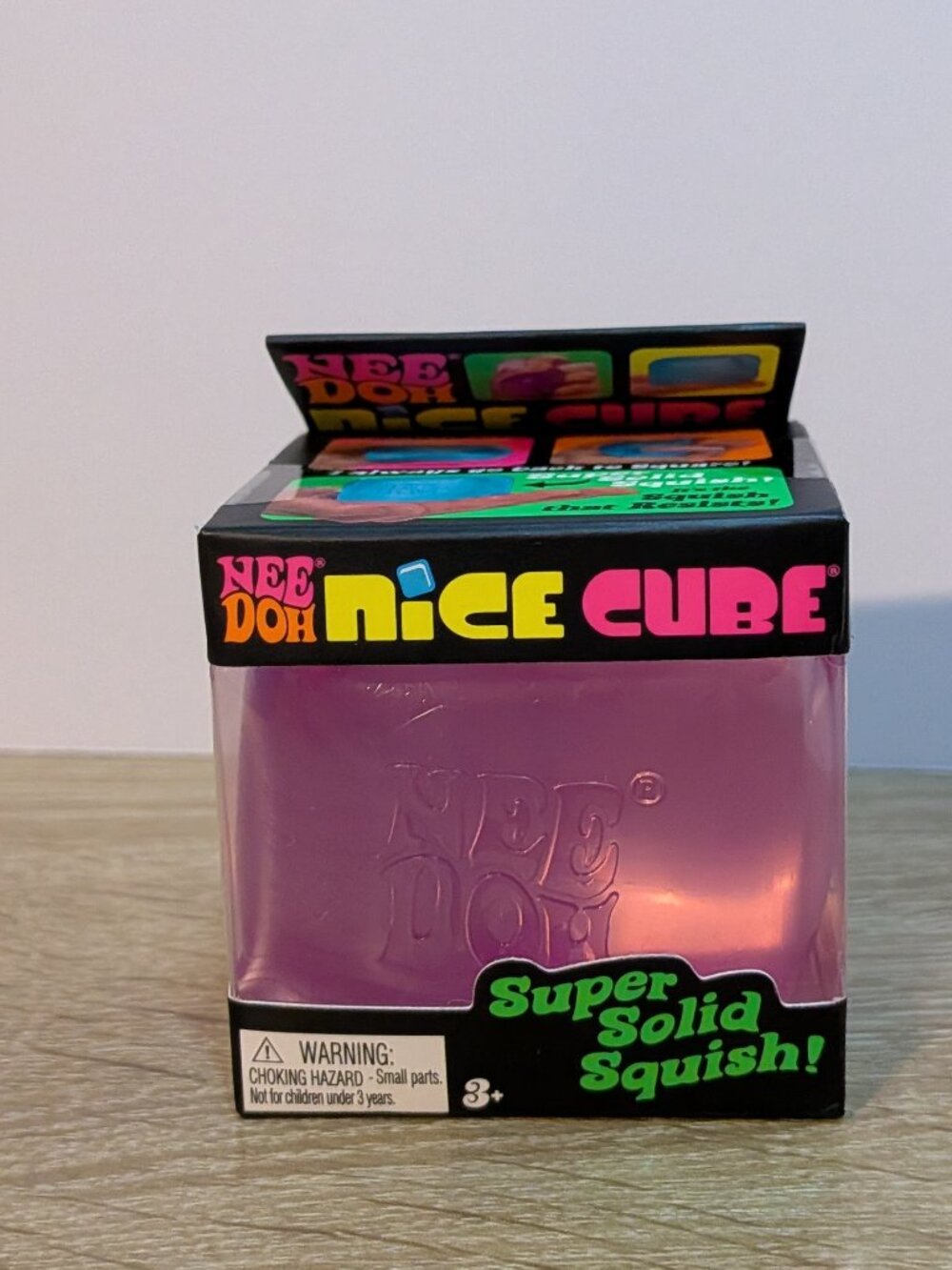 AUTHENTIC Schylling NeeDoh Nice Cube Pink, NIB Sealed Sensory Squishy Fidget Toy